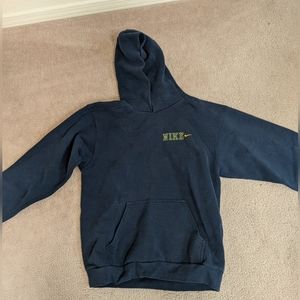 Nike boys hooded sweatshirt in Navy, L, very good condition